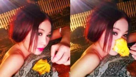 温碧霞不惧富豪老公温碧泉，与两小鲜肉泡泥浆温泉不穿衣？合照时还嘟嘴想亲她