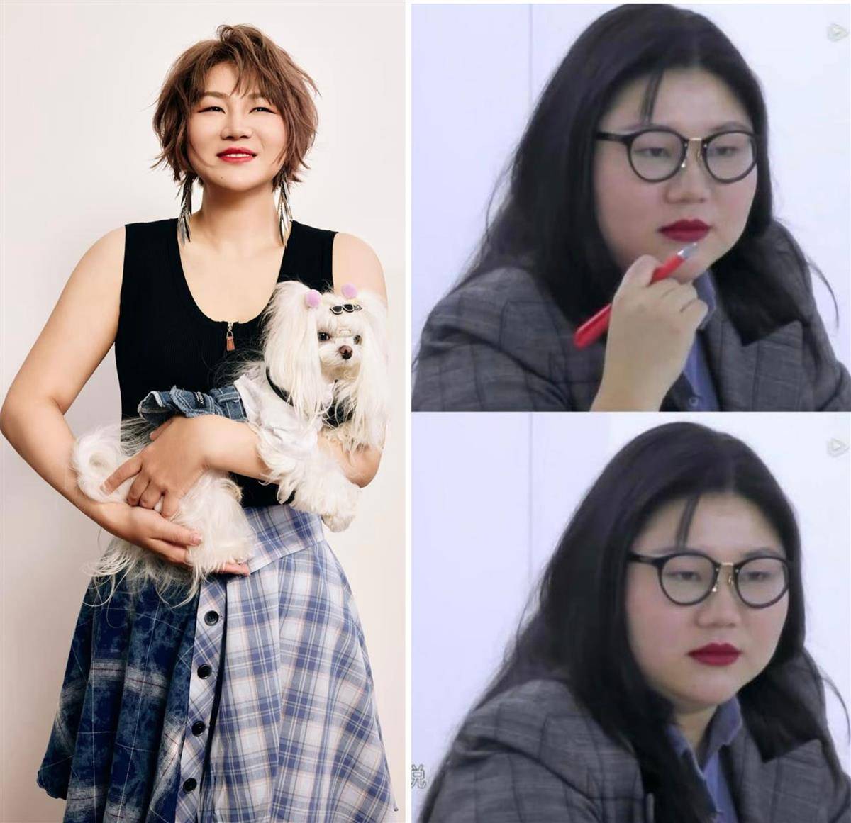大码女装创始人杨天真女装，瘦成了“穿不了大码女装”的样子